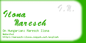 ilona maresch business card